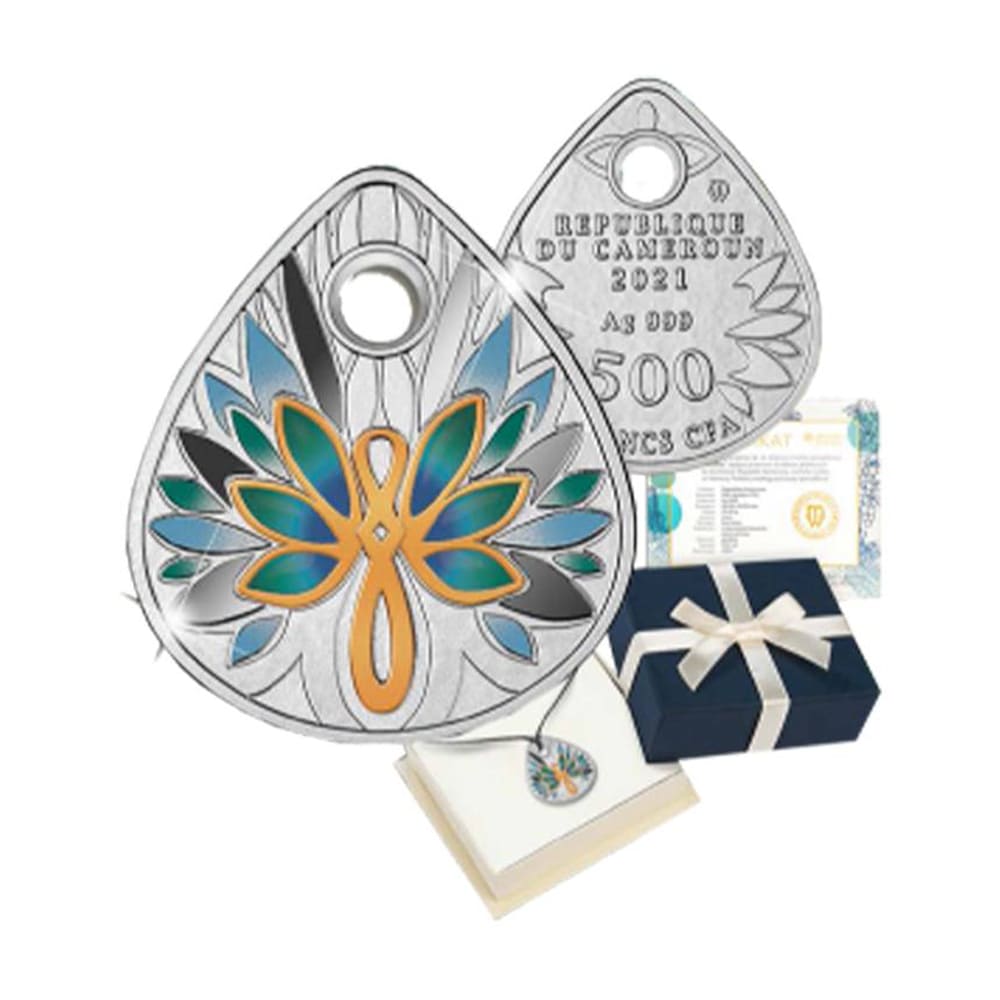 Dragonfly ~ Silver Coin Pendant ~ in presentation box - 3