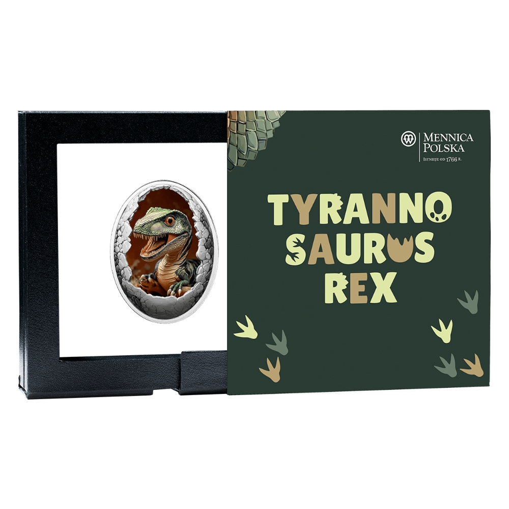 Tyrannosaurus Rex, silver coin in case 2025 - 4